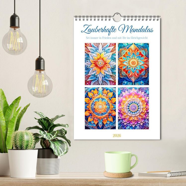 Produktbild: Zauberhafte Mandalas (Wandkalender 2026 DIN A4 hoch), CALVENDO Monatskalender