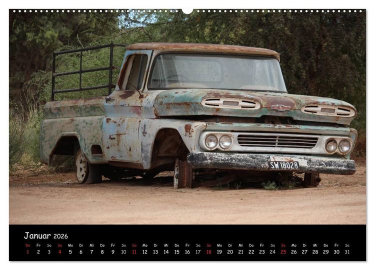 Produktbild: Faszination Namibia - Oldtimer mal anders (hochwertiger Premium Wandkalender 2026 DIN A2 quer), Kunstdruck in Hochglanz