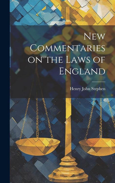 Produktbild: New Commentaries on the Laws of England