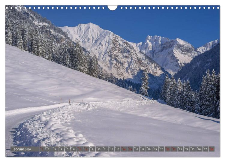 Produktbild: Sch&ouml;ne Wanderungen um Oberstdorf (Wandkalender 2026 DIN A3 quer), CALVENDO Monatskalender