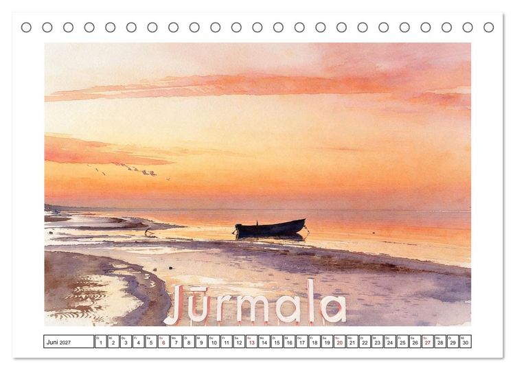 Produktbild: Reise durch Lettland (Tischkalender 2027 DIN A5 quer), CALVENDO Monatskalender