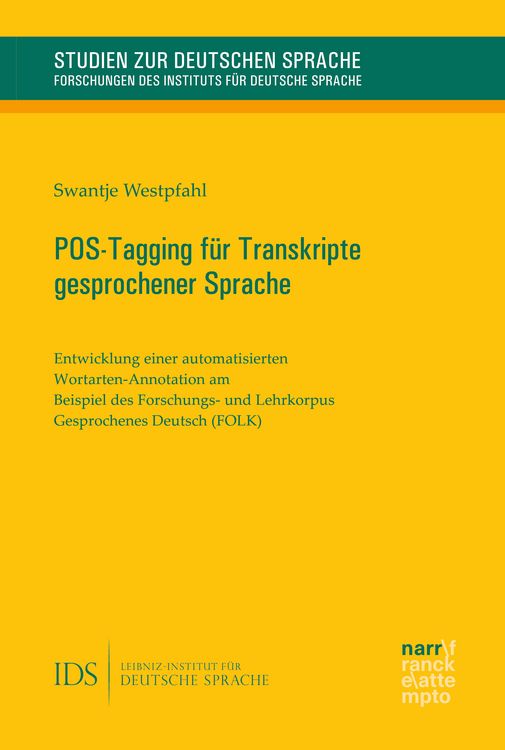 Produktbild: POS-Tagging f&uuml;r Transkripte gesprochener Sprache