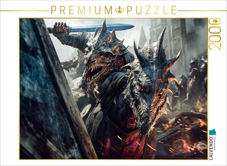 Produktbild: CALVENDO Puzzle Drachenk&auml;mpfer | 2000 Teile Lege-Gr&ouml;&szlig;e 90x67cm Foto-Puzzle f&uuml;r gl&uuml;ckliche Stunden