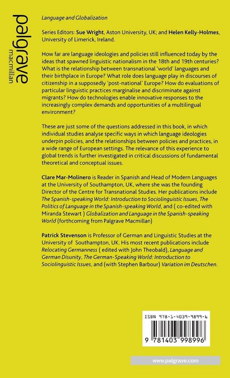 Produktbild: Language Ideologies, Policies and Practices