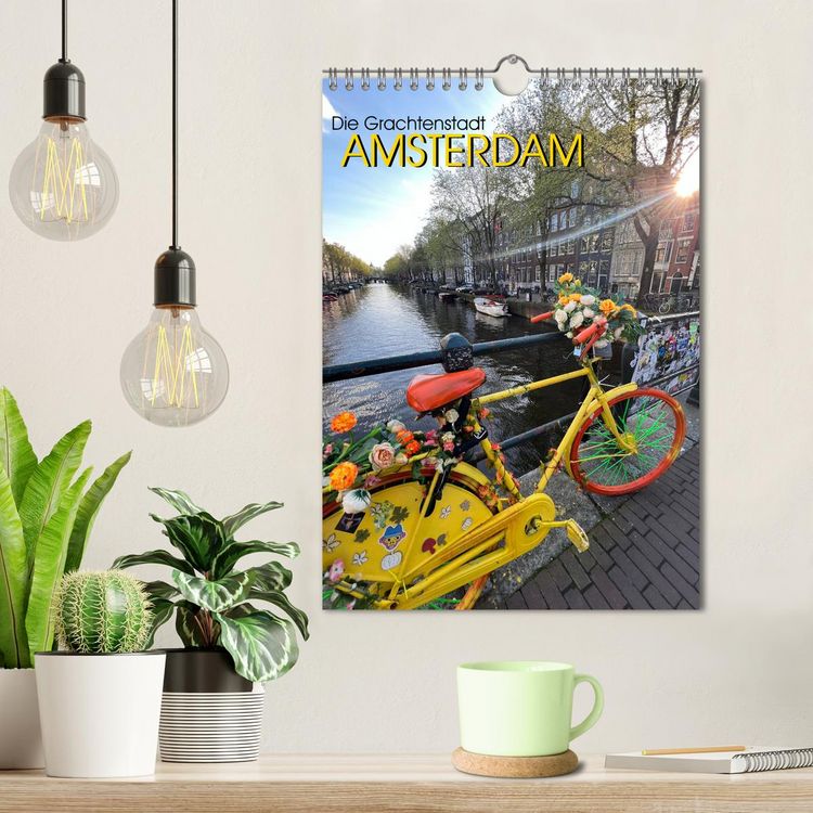 Produktbild: DIE GRACHTENSTADT AMSTERDAM (Wandkalender 2026 DIN A4 hoch), CALVENDO Monatskalender