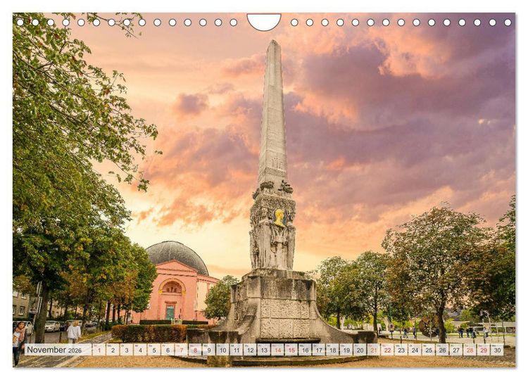 Produktbild: Darmstadt Stadtansichten (Wandkalender 2026 DIN A4 quer), CALVENDO Monatskalender