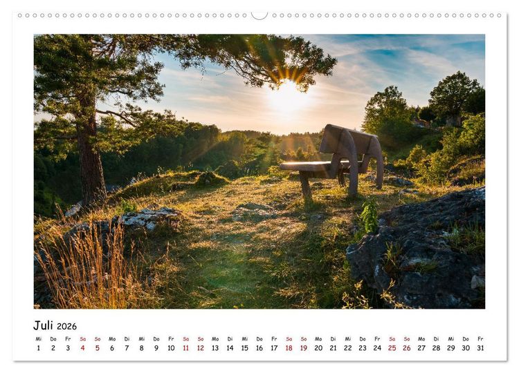Produktbild: Fr&auml;nkische Schweiz - Sehensw&uuml;rdigkeiten der Berg- und H&uuml;gellandschaft (Wandkalender 2026 DIN A2 quer), CALVENDO Monatskalender