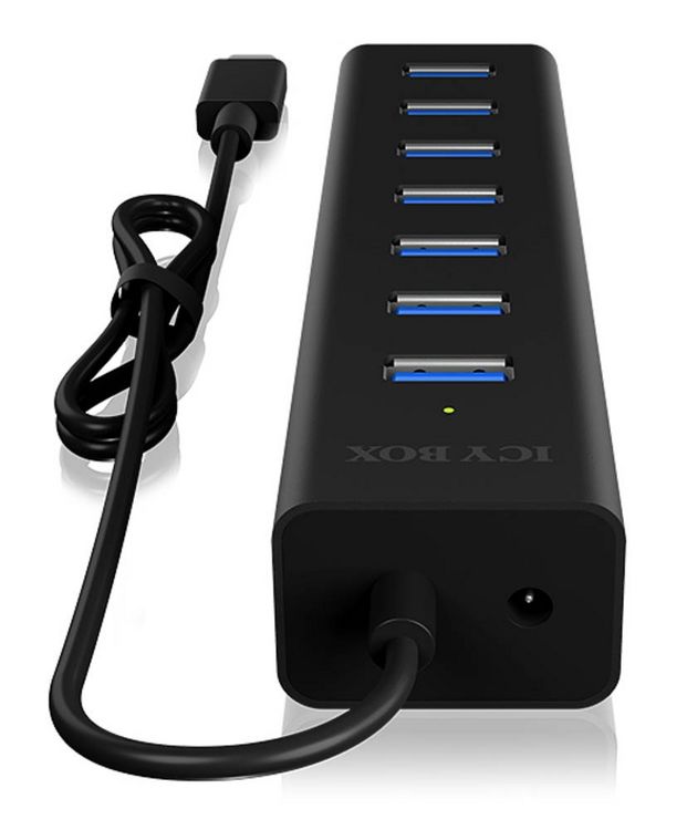 Produktbild: RAIDSONIC Type-C zu 7 Port USB 3.0 Hub