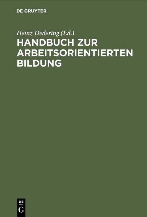 Produktbild: Handbuch zur arbeitsorientierten Bildung