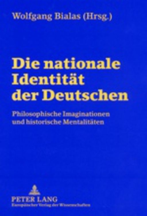 Produktbild: Die nationale Identit&auml;t der Deutschen
