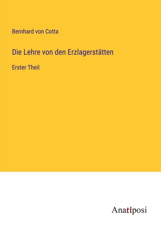 Produktbild: Die Lehre von den Erzlagerst&auml;tten