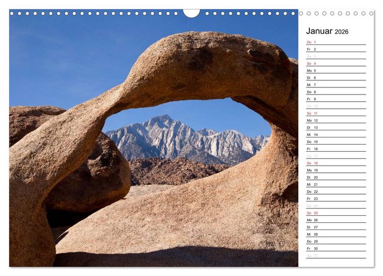 Produktbild: Kalifornien USA (Wandkalender 2026 DIN A3 quer), CALVENDO Monatskalender