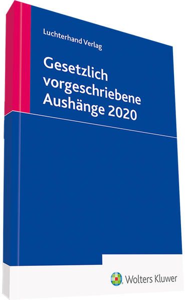 Produktbild: Gesetzlich vorgeschriebene Aush&auml;nge 2020