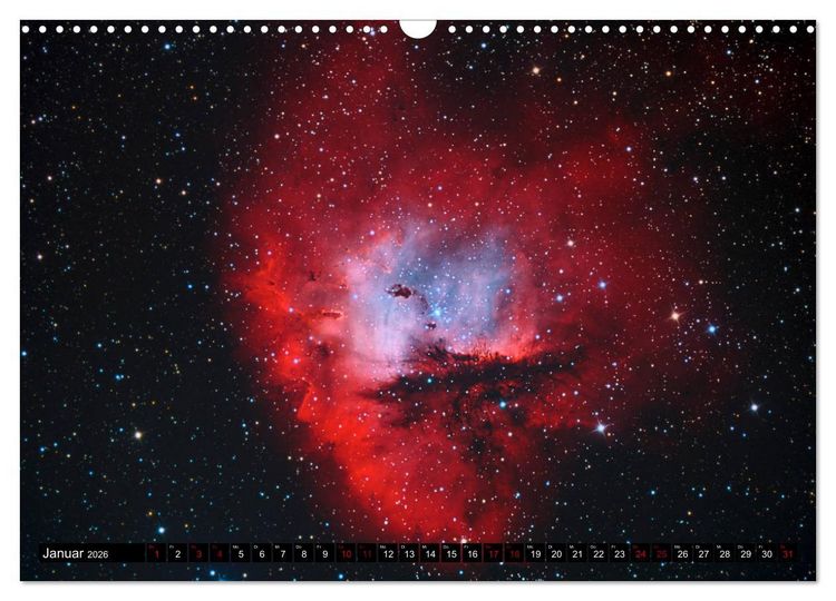 Produktbild: Farbiges Weltall (Wandkalender 2026 DIN A3 quer), CALVENDO Monatskalender