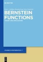 Produktbild: Bernstein Functions