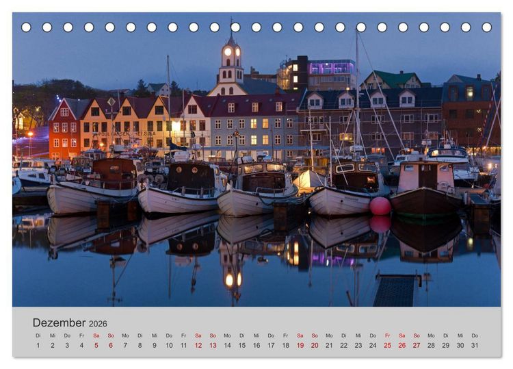Produktbild: F&auml;r&ouml;er Inseln 2026 (Tischkalender 2026 DIN A5 quer), CALVENDO Monatskalender