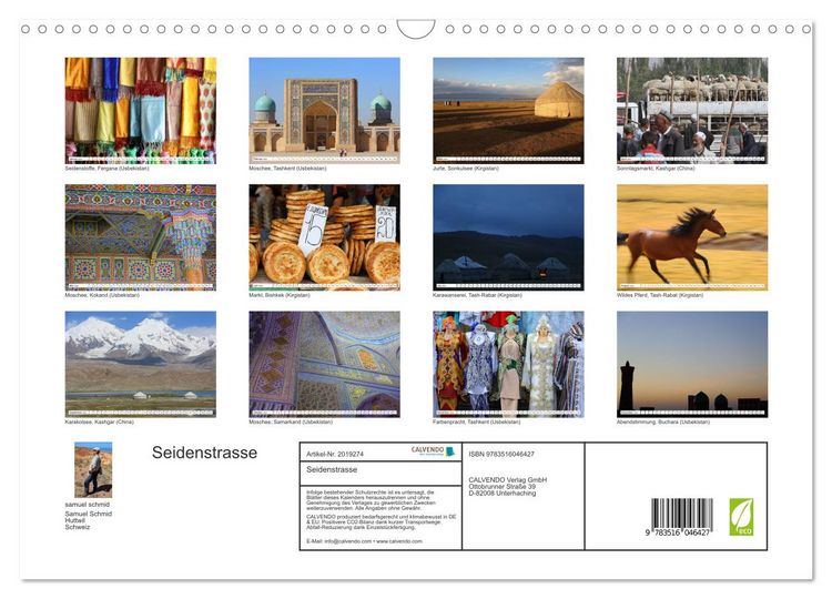 Produktbild: Seidenstrasse (Wandkalender 2026 DIN A3 quer), CALVENDO Monatskalender