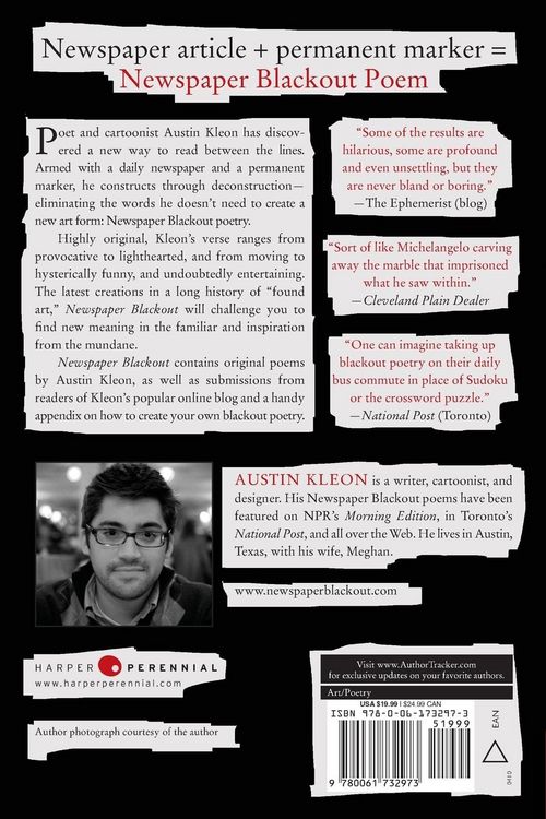 Produktbild: Newspaper Blackout