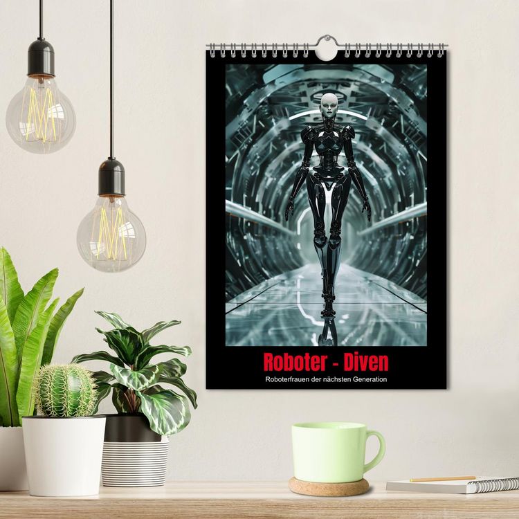 Produktbild: Roboter - Diven (Wandkalender 2026 DIN A4 hoch), CALVENDO Monatskalender