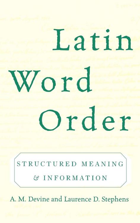 Produktbild: Latin Word Order