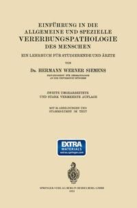 Produktbild: Einf&uuml;hrung in die Allgemeine und Spezielle Vererbungspathologie des Menschen