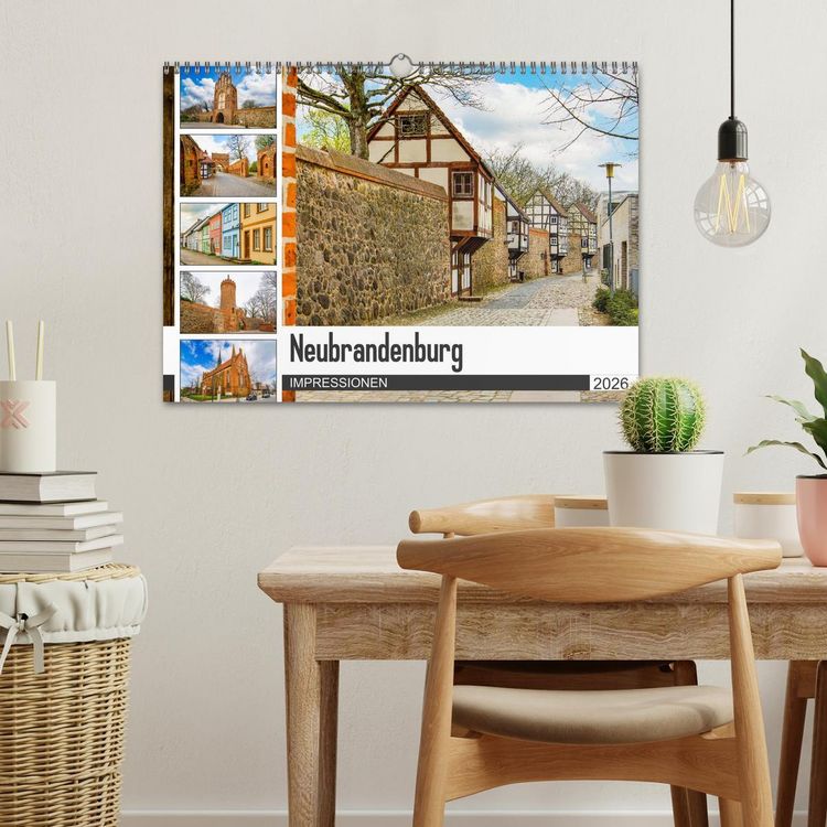Produktbild: Neubrandenburg Impressionen (Wandkalender 2026 DIN A3 quer), CALVENDO Monatskalender