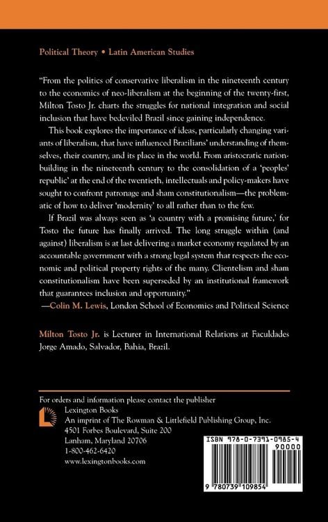 Produktbild: Meaning of Liberalism in Brazil