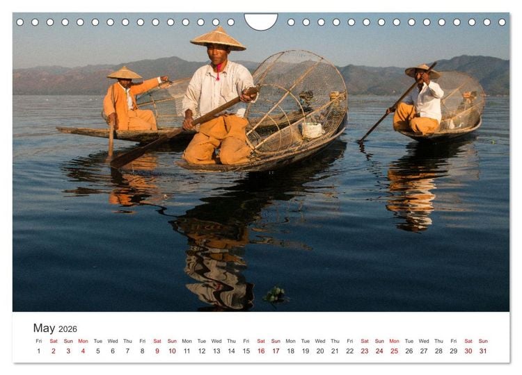 Produktbild: Life in Myanmar, Burma (Wall Calendar 2026 DIN A4 landscape), CALVENDO 12 Month Wall Calendar