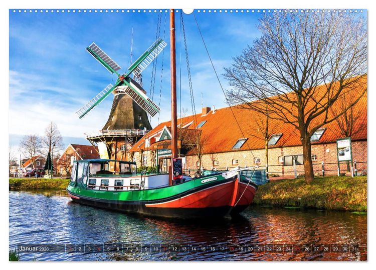 Produktbild: OSTFRIESLAND-LIEBE (hochwertiger Premium Wandkalender 2026 DIN A2 quer), Kunstdruck in Hochglanz