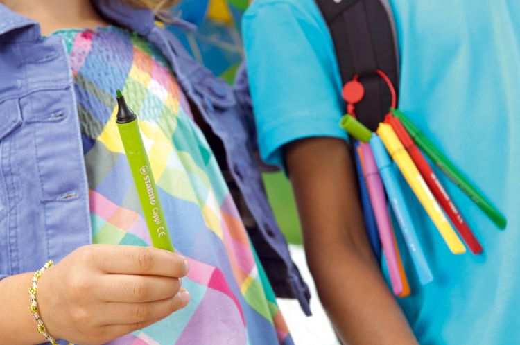 Produktbild: STABILO Filzstift mit Kappenring- Cappi, 18er Pack - mit 18 verschiedenen Farben