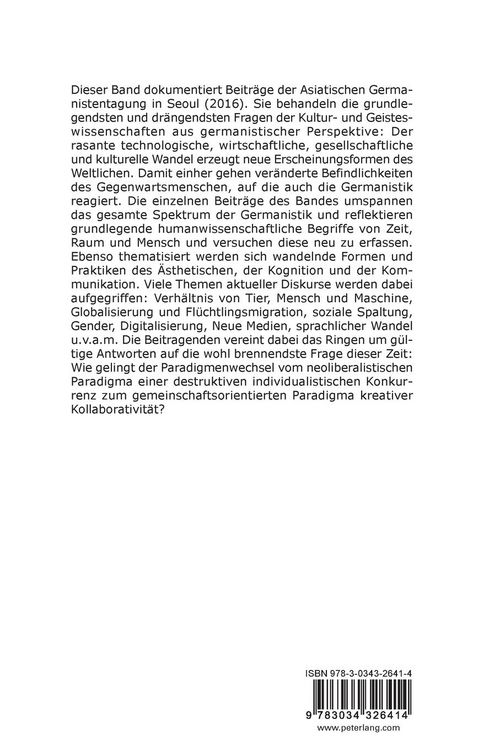 Produktbild: Tagungsband der &laquo;Asiatischen Germanistentagung 2016 in Seoul&raquo; &ndash; Band 3