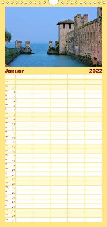 Produktbild: Familienplaner Gardasee (Wandkalender 2022 , 21 cm x 45 cm, hoch)