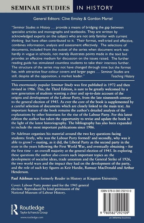 Produktbild: The Rise of the Labour Party 1880-1945