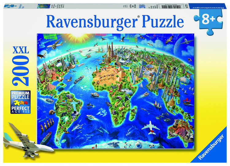 Produktbild: Puzzle Ravensburger Gro&szlig;e, weite Welt 200 Teile XXL