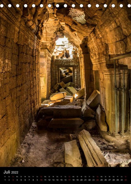 Produktbild: Kambodscha - K&ouml;nigreich der Tempel (Tischkalender 2022 DIN A5 hoch)