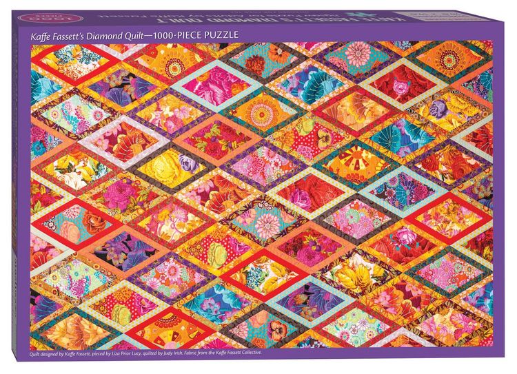 Produktbild: Kaffe Fassett's Diamond Quilt Jigsaw Puzzle for Adults