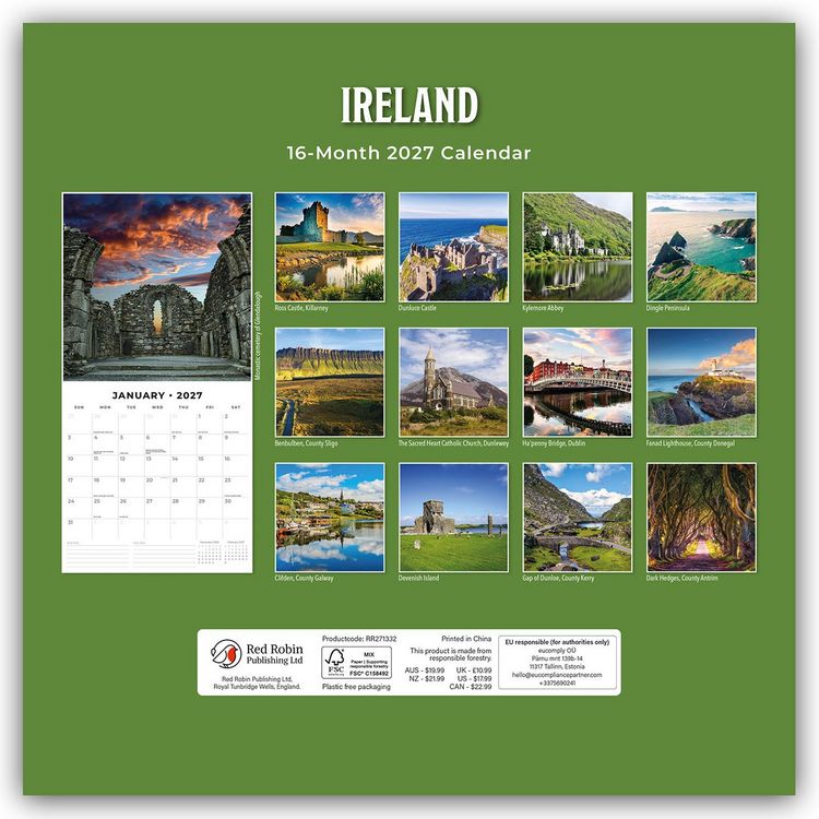 Produktbild: Ireland &ndash; Irland 2027 &ndash; 16-Monatskalender