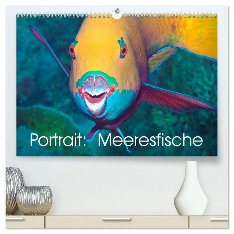 Produktbild: Portrait: Meeresfische (hochwertiger Premium Wandkalender 2026 DIN A2 quer), Kunstdruck in Hochglanz