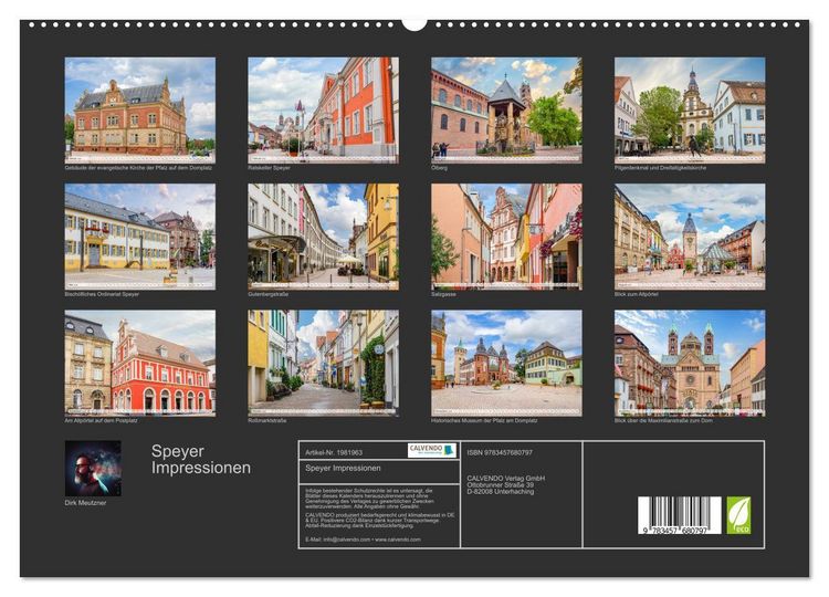 Produktbild: Speyer Impressionen (hochwertiger Premium Wandkalender 2026 DIN A2 quer), Kunstdruck in Hochglanz