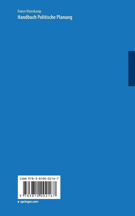 Produktbild: Handbuch politische Planung