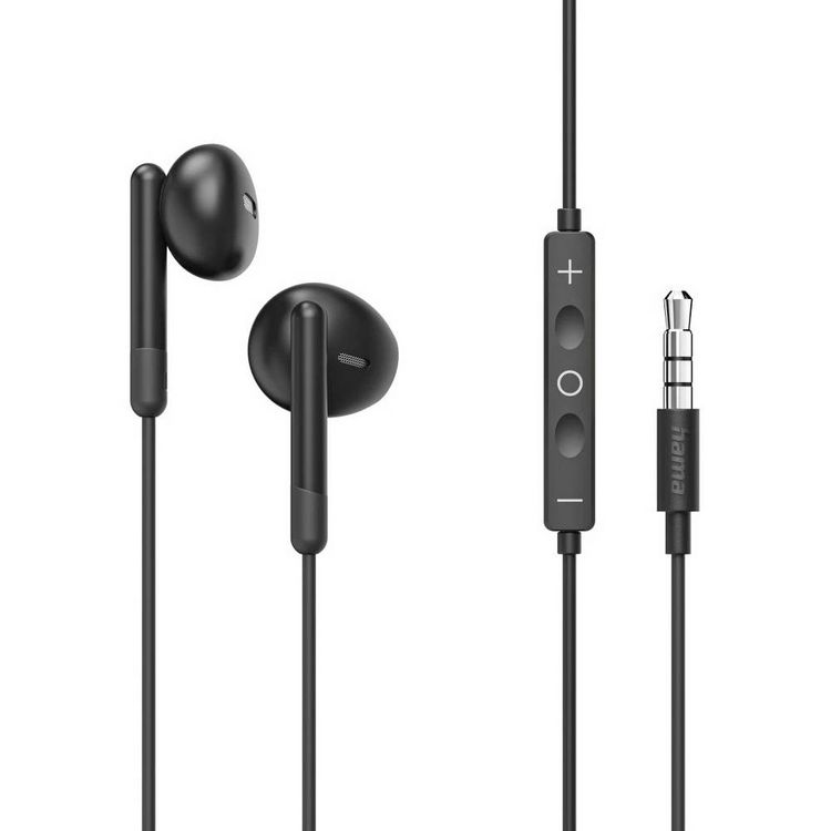 Produktbild: Hama Noble In Ear Kopfh&ouml;rer kabelgebunden Stereo Schwarz