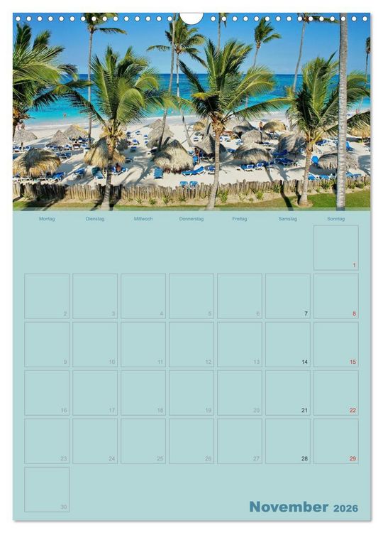 Produktbild: Karibik - Sonne, Strand und Palmen (Wandkalender 2026 DIN A3 hoch), CALVENDO Monatskalender