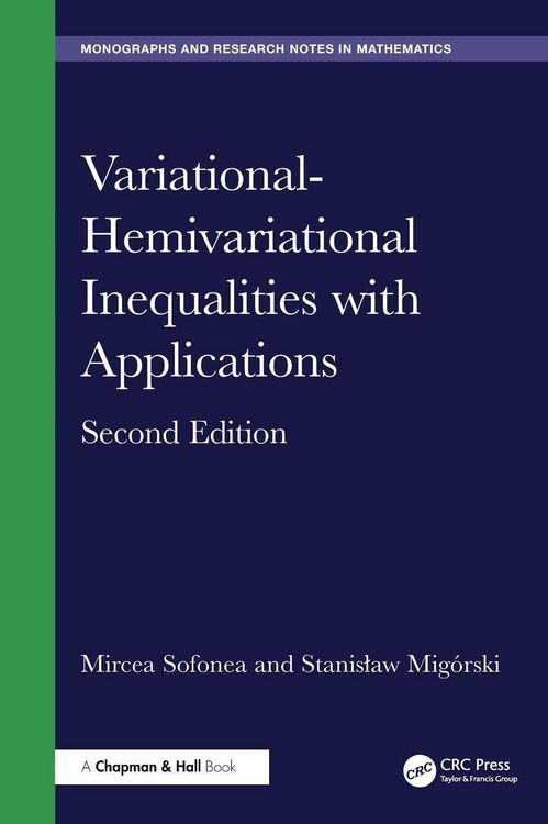 Produktbild: Variational-Hemivariational Inequalities with Applications