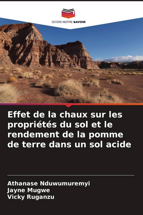 Produktbild: Effet de la chaux sur les propri&eacute;t&eacute;s du sol et le rendement de la pomme de terre dans un sol acide