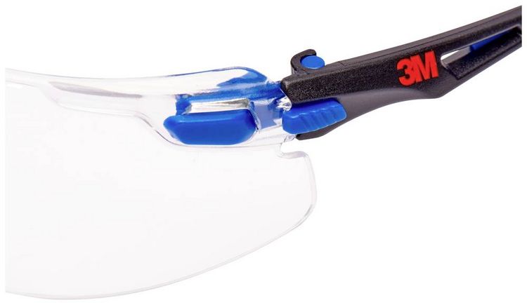 Produktbild: 3M Solus S1101SGAF Schutzbrille mit Antibeschlag-Schutz Blau, Schwarz EN 166 DIN 166