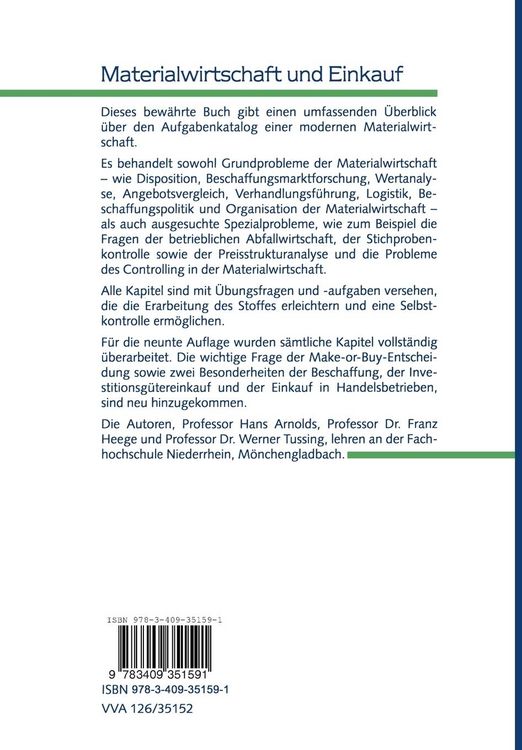 Produktbild: Materialwirtschaft und Einkauf