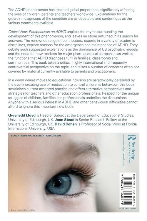 Produktbild: Critical New Perspectives on ADHD