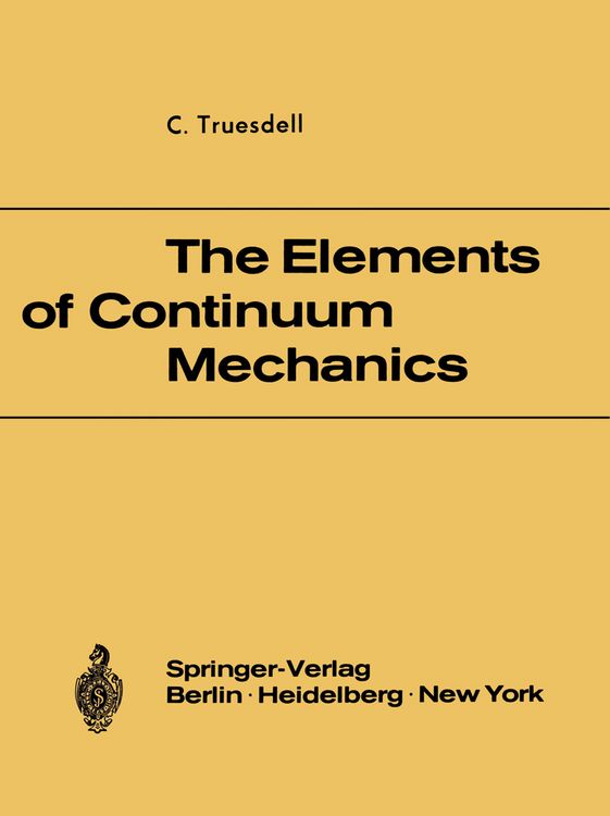 Produktbild: The Elements of Continuum Mechanics