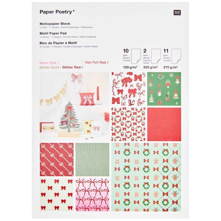 Produktbild: Motivpapierblock Put A Bow On It!. 23 Blatt