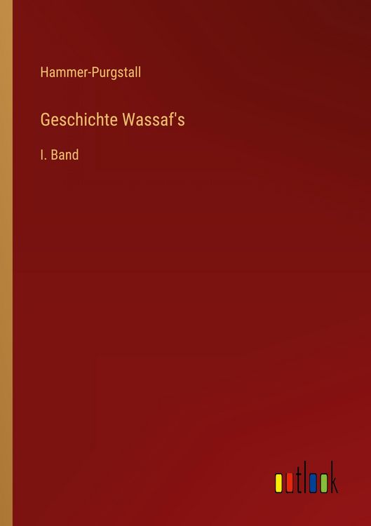 Produktbild: Geschichte Wassaf's